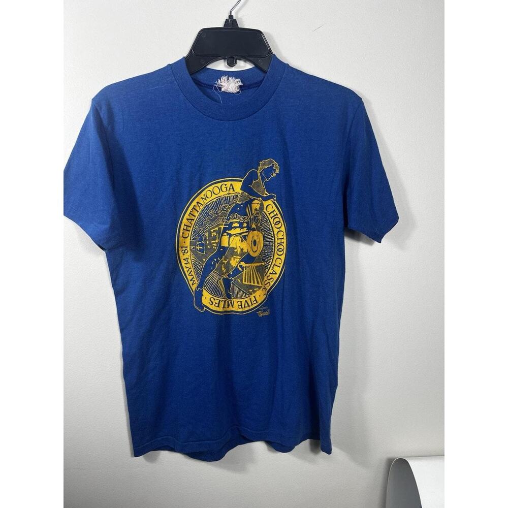 VTG 1981 Choo Choo Classic Five Mile Race T-Shirt – Natural Light Beer M